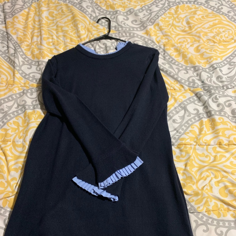 Dark blue and light blue dress